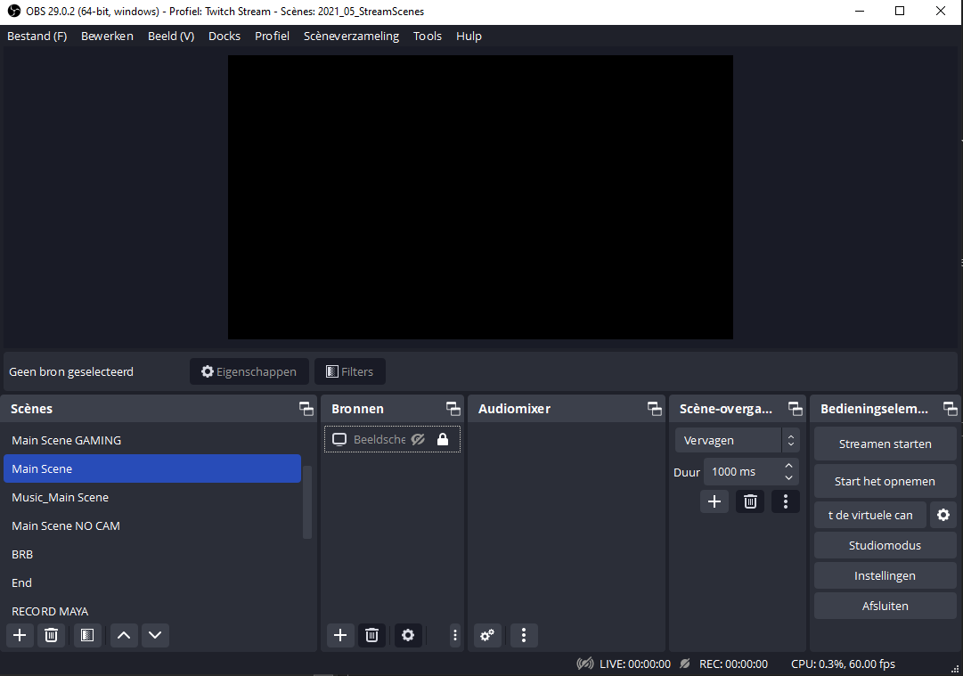 Add source to scene